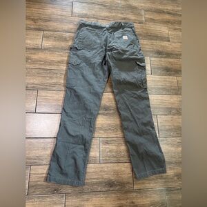 Carhartt Double Knee Cargo Pants Mens 34X34 Green Workwear